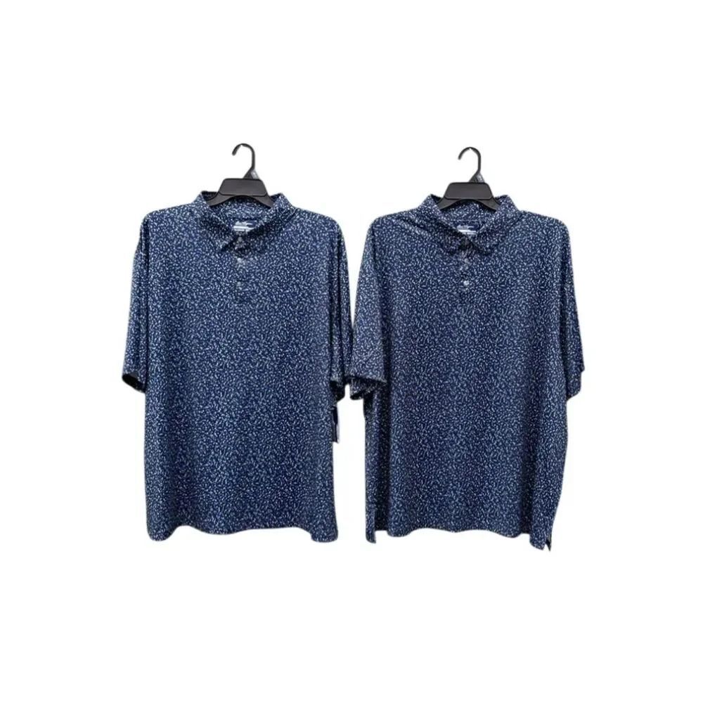 Performance Geometric Confetti Short Sleeve Golf Polo Shirts 2-Pack Size 3XL
